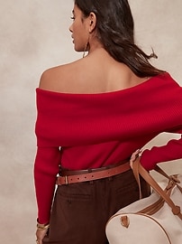 Off the Shoulder Sweater Banana Republic