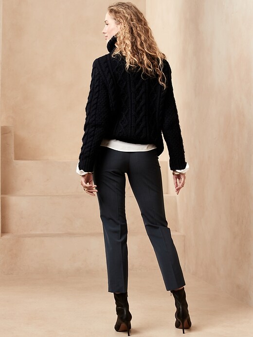 Image number 2 showing, Petite Avery Straight-Fit Washable Wool Blend Pant