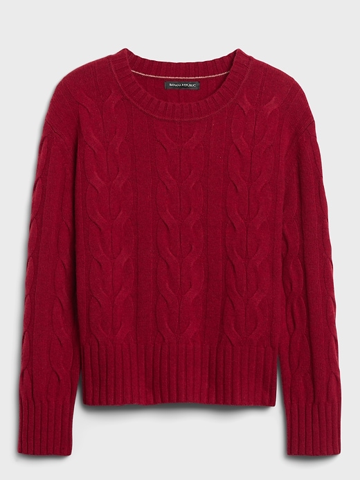 Italian Merino Cable-Knit Sweater | Banana Republic