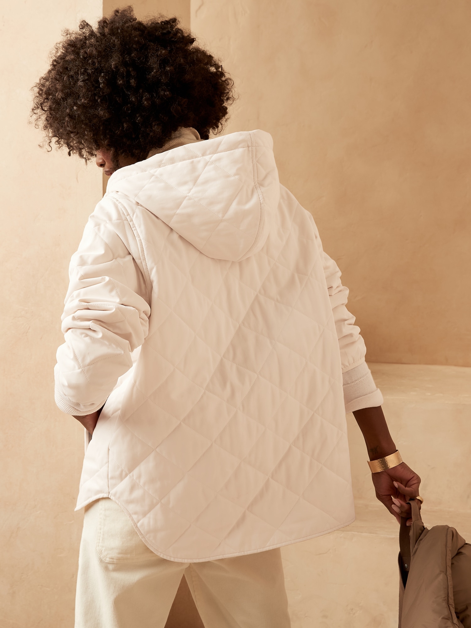 Quilted Half-Zip Anorak, Banana Republic