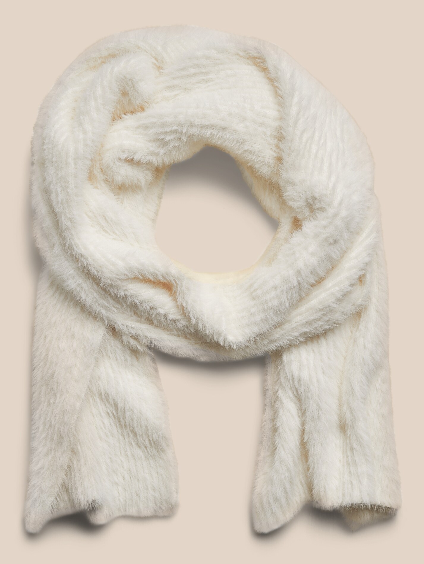 Escape To Comfort Embellished Scarf In Cream • Impressions Online