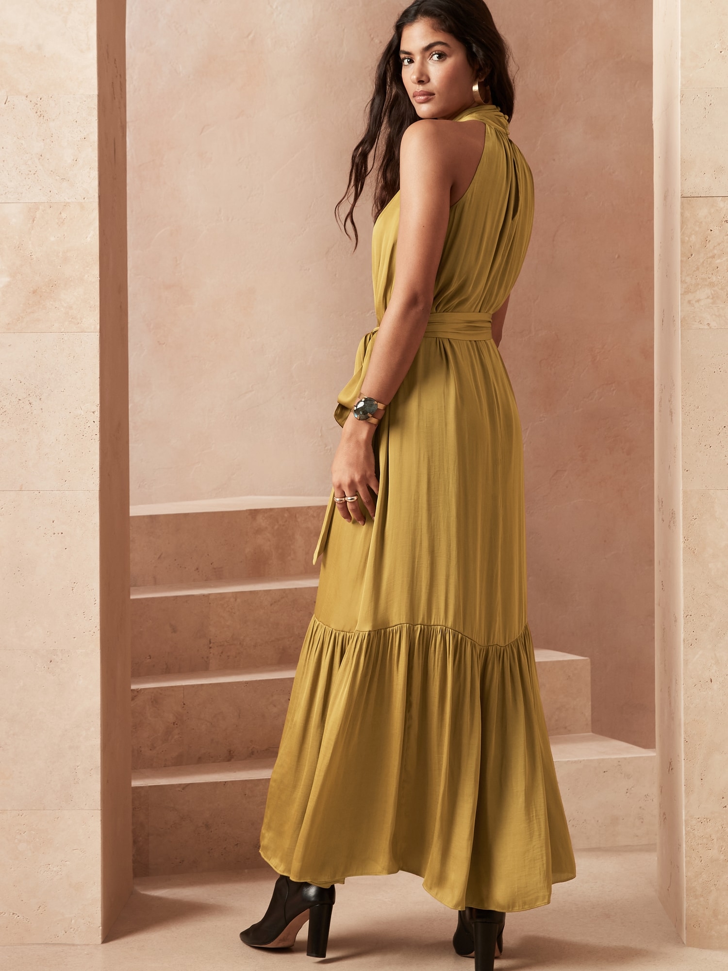 Banana republic mustard dress on sale