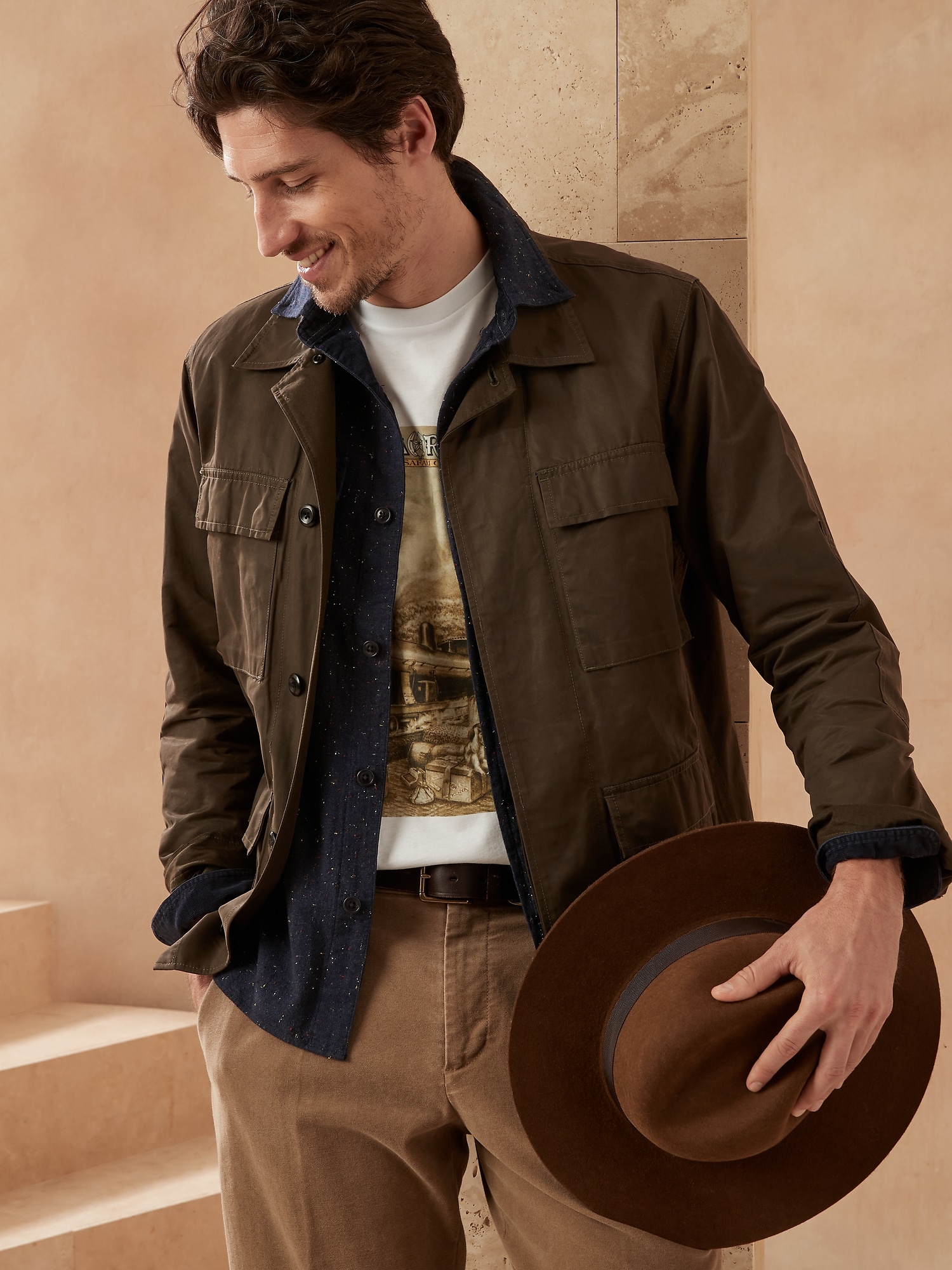 standard fit donegal flannel shirt