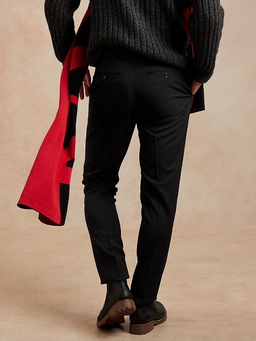 Image number 8 showing, Slim Solid Italian Wool Suit Pant