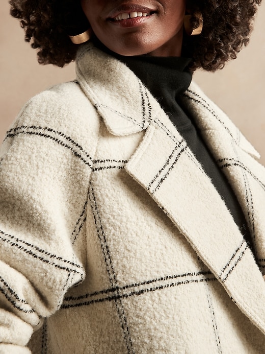 Jigsaw boucle deals cocoon coat