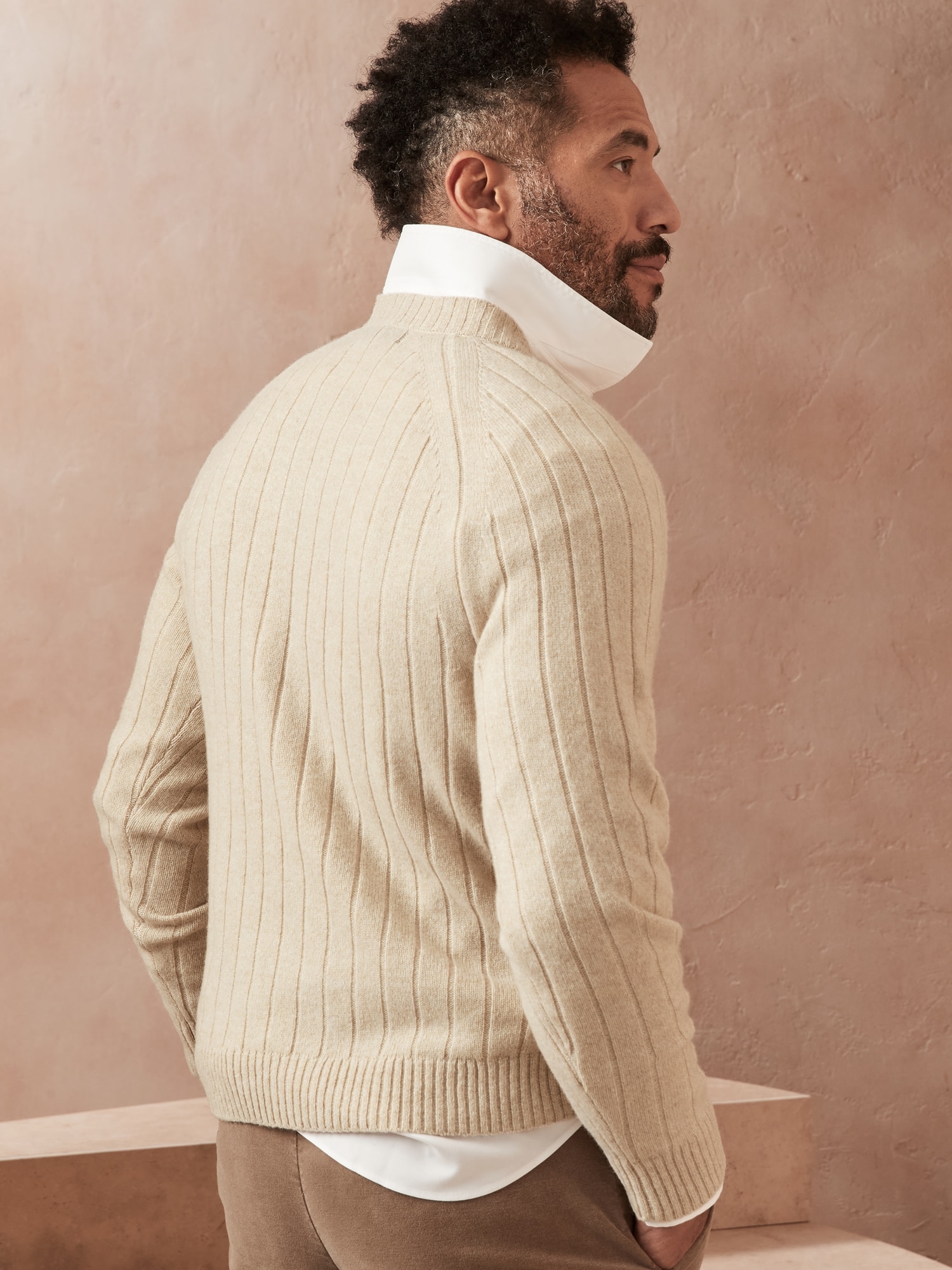 Italian Wool-Blend Crew-Neck Sweater