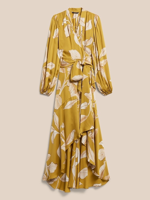 Ruffle Wrap Dress Banana Republic