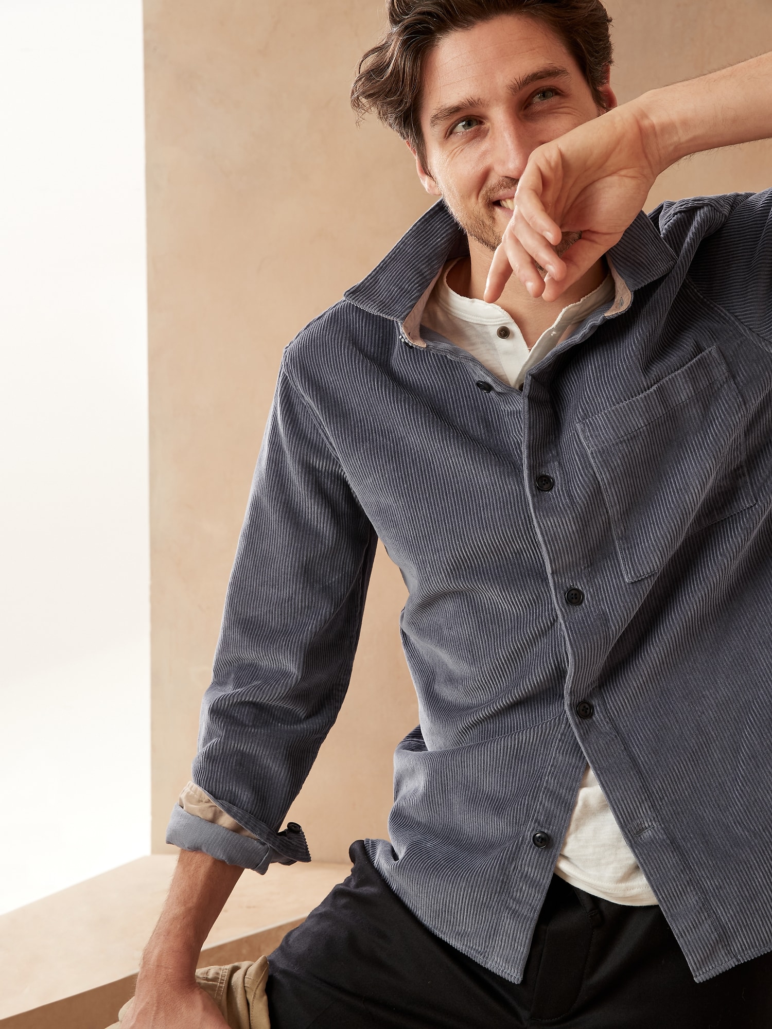 Organic Cotton Corduroy Shirt Jacket | Banana Republic