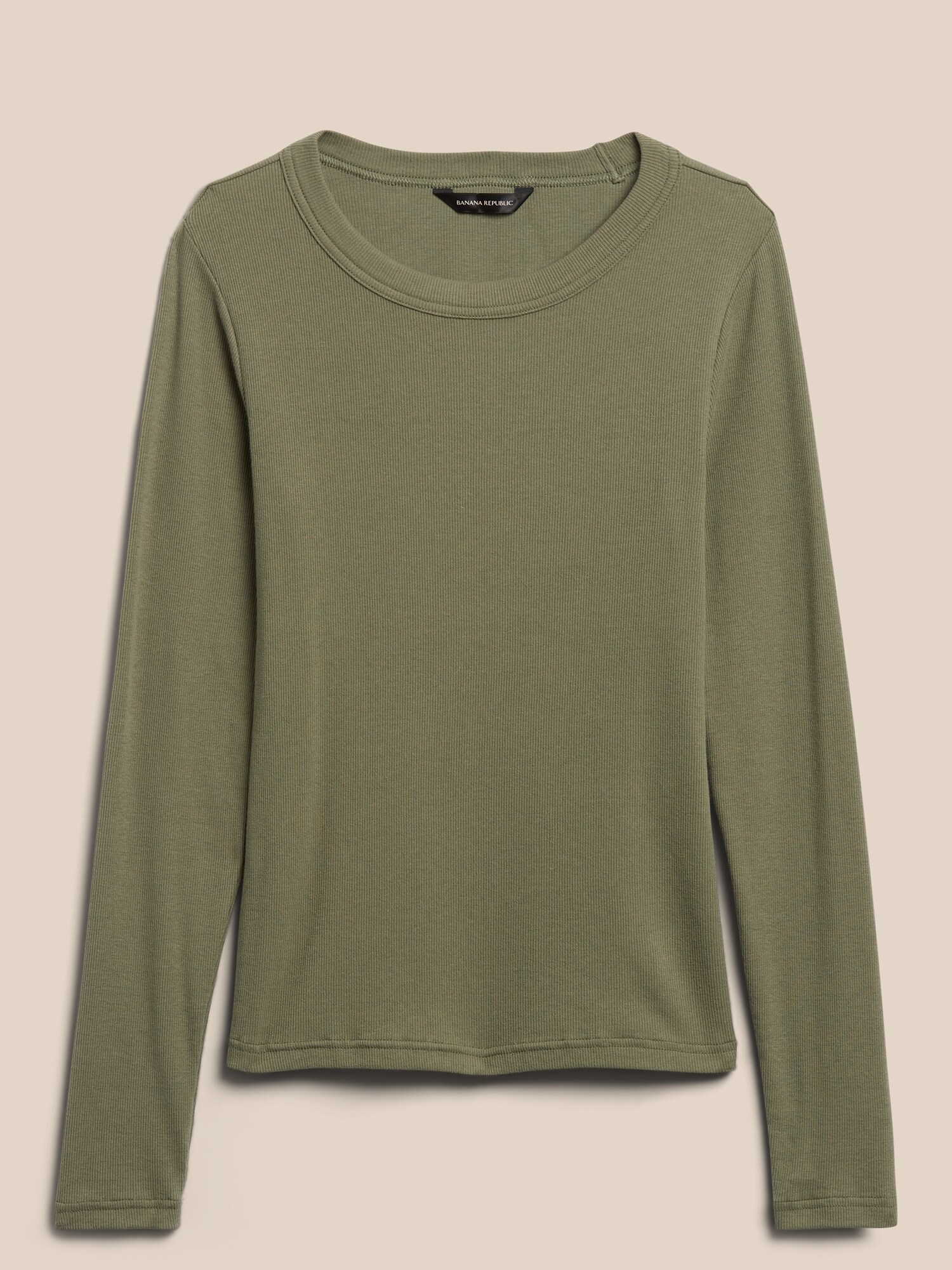 Ribbed CrewNeck TShirt Banana Republic