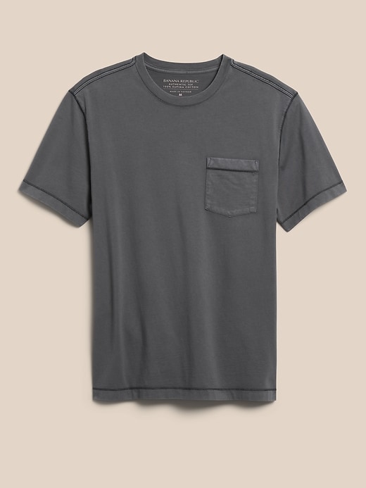L'image numéro 4 présente T-shirt ras du cou en coton SUPIMA® authentique