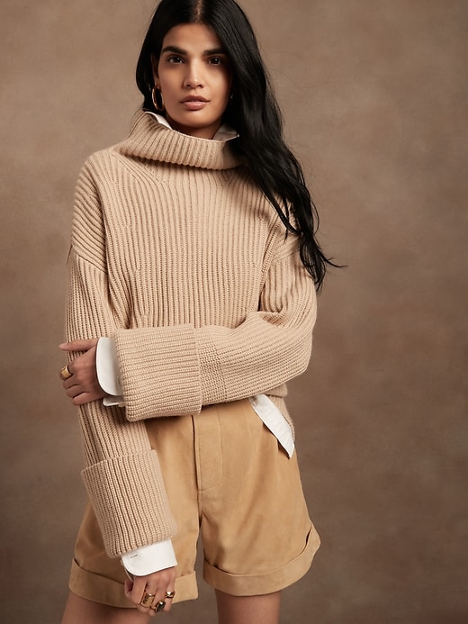 Image number 1 showing, Oversized Merino-Cashmere Sweater