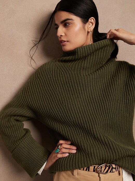 Image number 3 showing, Oversized Merino-Cashmere Sweater