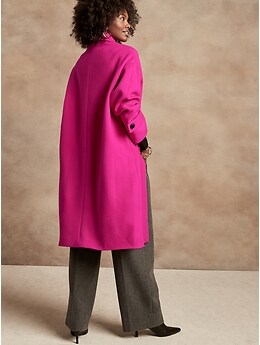 Italian melton long coat online