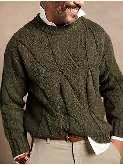 Oversized Cotton-Linen Sweater