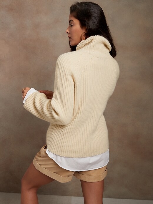 Image number 5 showing, Heritage Cashmere Flare-Sleeve Sweater