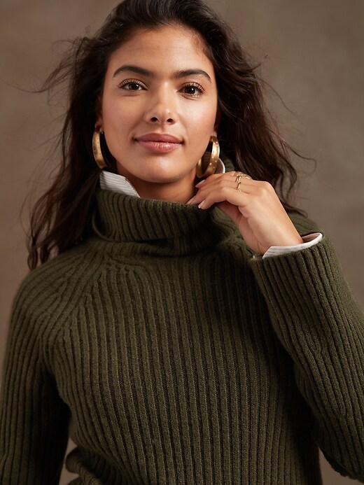 Image number 3 showing, Heritage Cashmere Flare-Sleeve Sweater