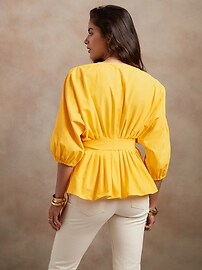 トップス bluelea Silky jacquard balloon tops Silky jacquard balloon tops | Bluelea