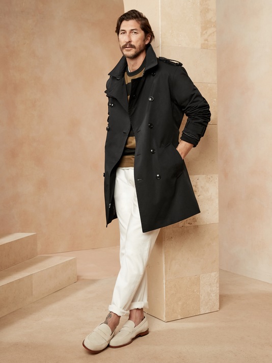 Water-Resistant Trench Coat