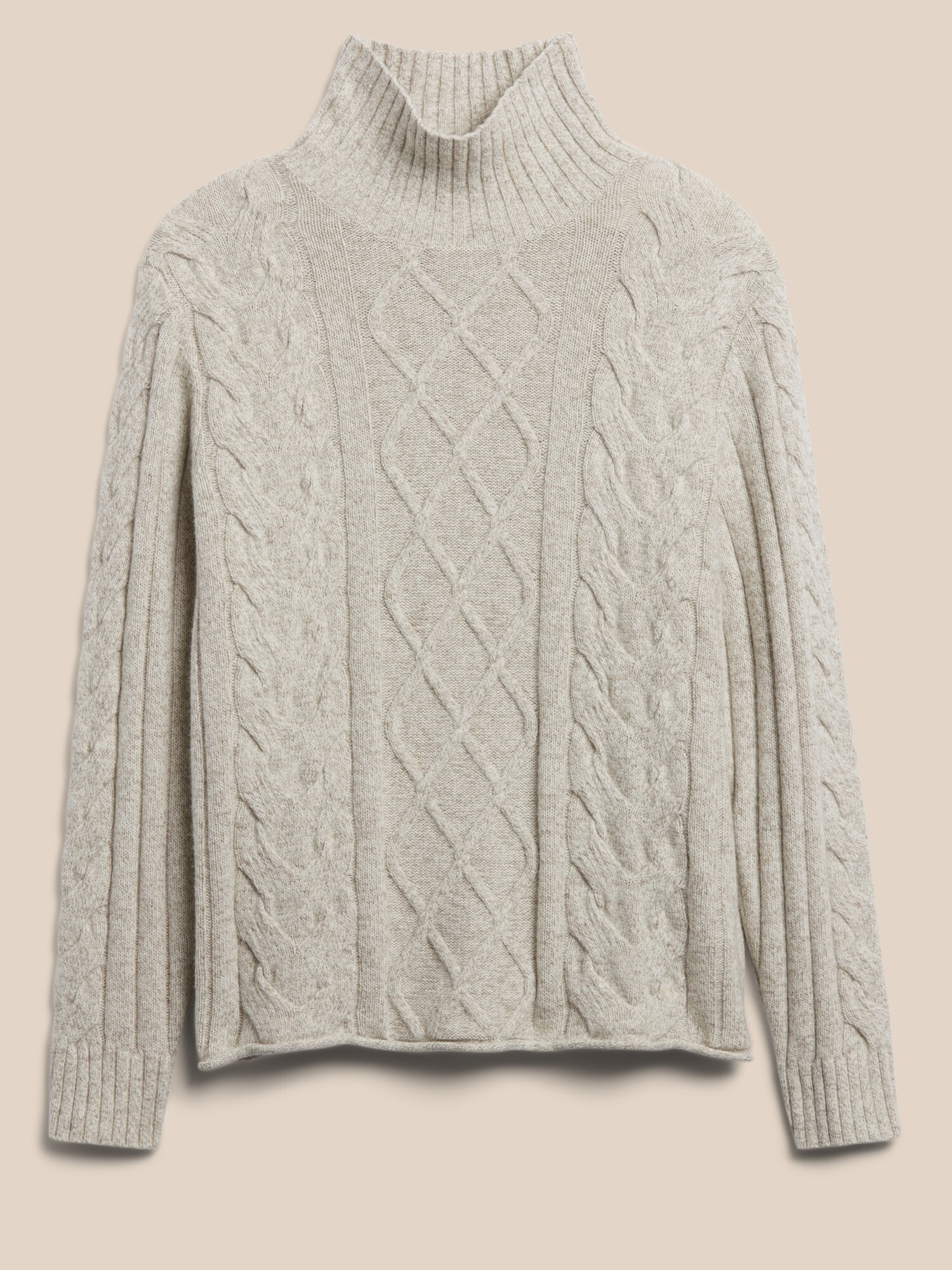 Italian Marbled Cable Knit Sweater Banana Republic