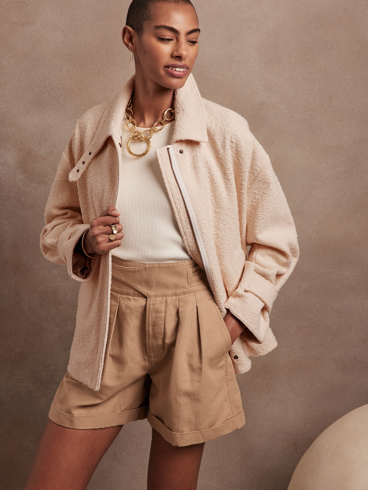 Oversized Balmacaan Jacket | Banana Republic