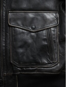 BR ARCHIVES Leather Aviator Jacket | Banana Republic