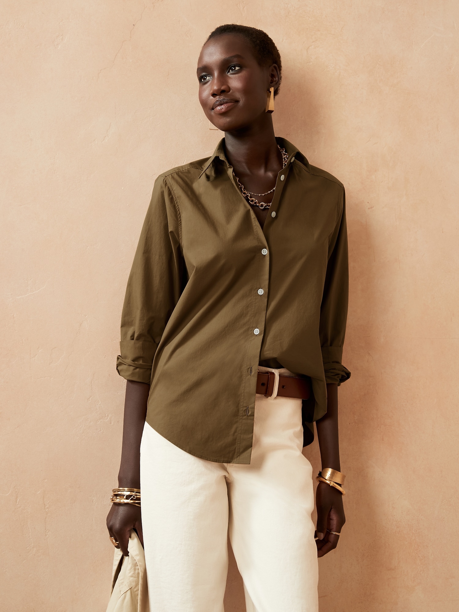 Classic Poplin Shirt | Banana Republic