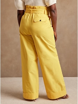 Mustard Yellow Pants - Paperbag Waist Pants - Cropped Pants - Lulus