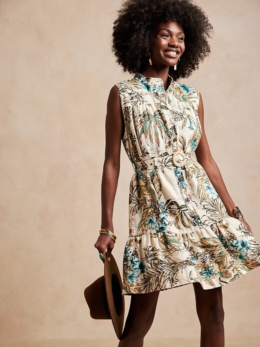 Banana republic flounce dress on sale