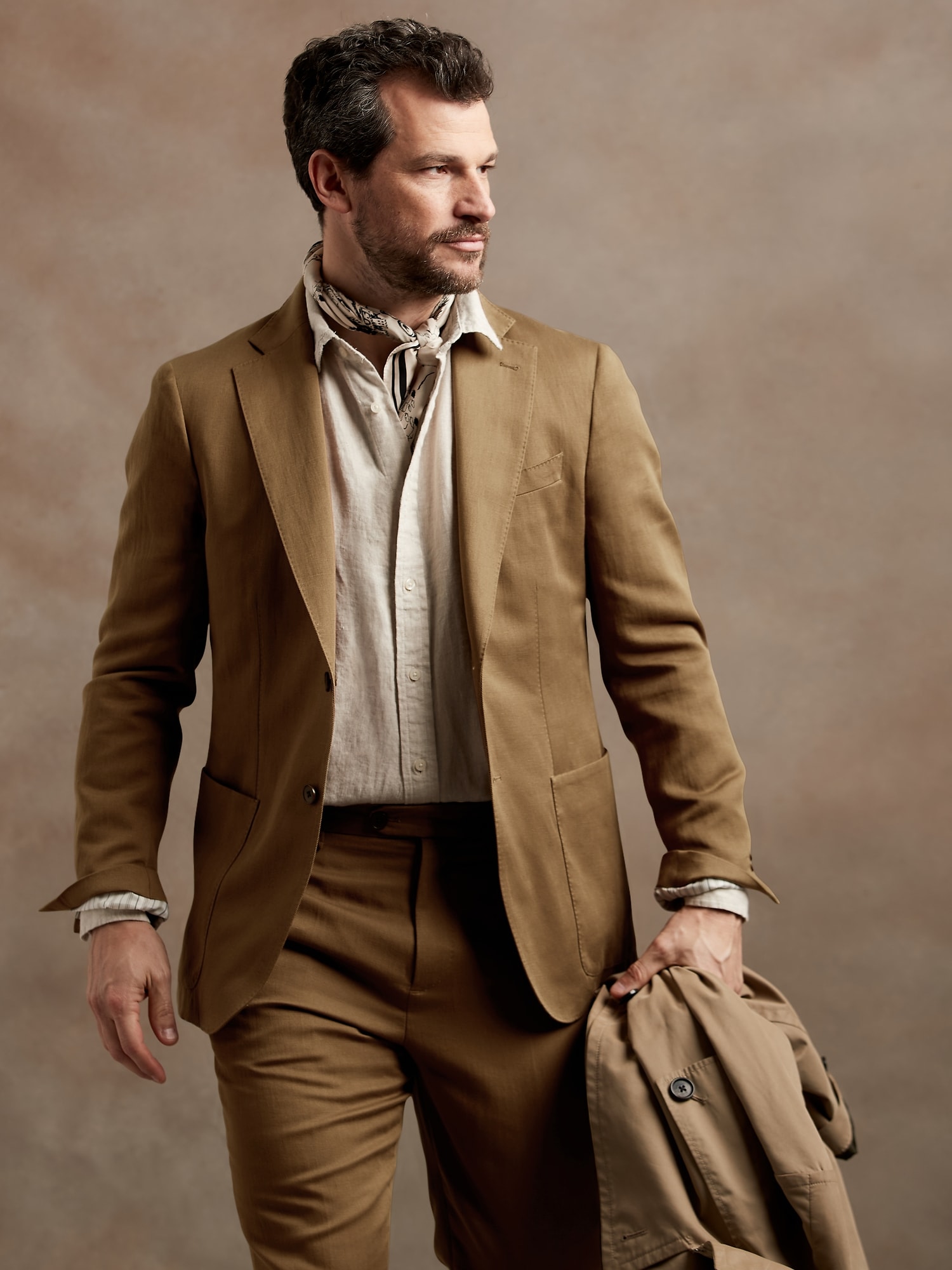 Italian Cotton-Linen Suit Jacket