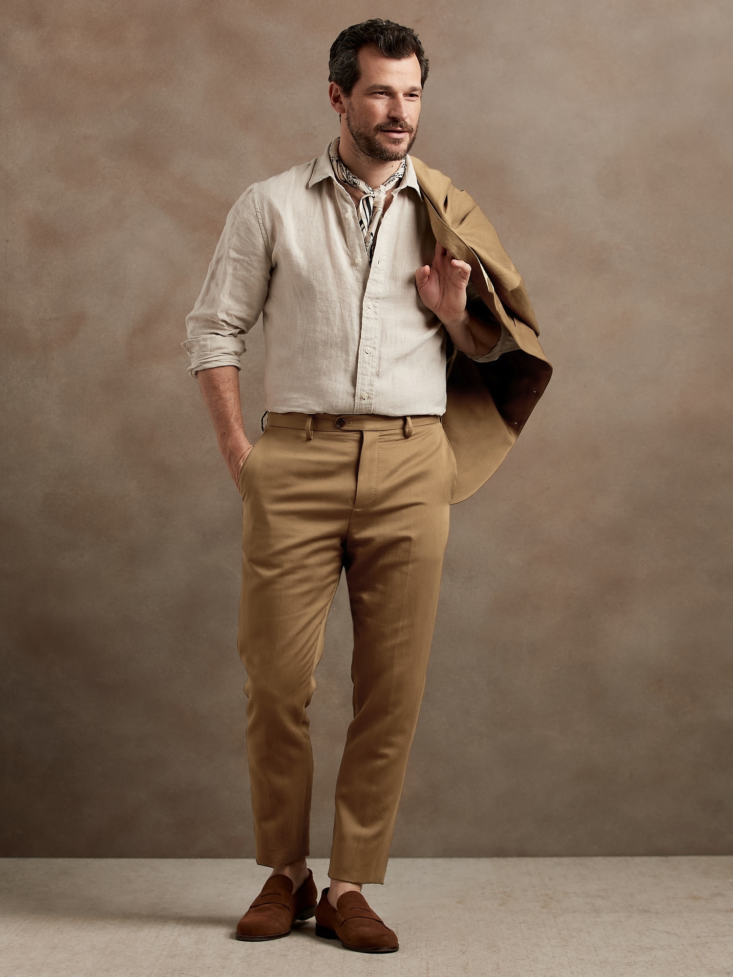 Italian Cotton-Linen Suit Pant