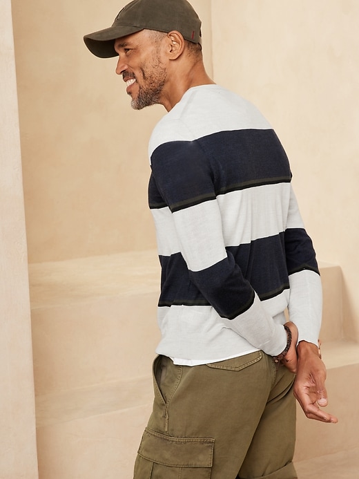 Image number 2 showing, Merino Stripe Sweater