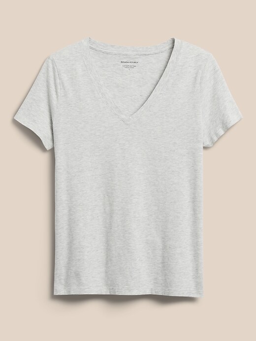 Image number 8 showing, SUPIMA® V-Neck T-Shirt