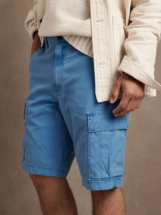 Cotton Linen Cargo Short Banana Republic