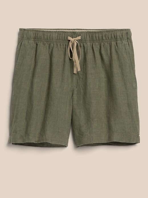 Vintage 1980's Army Green Linen GAP Shorts Selected by FernMercantile