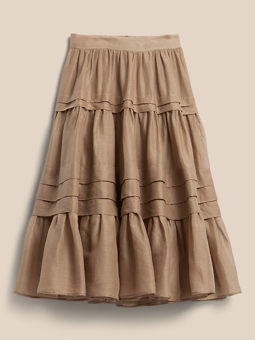 Image number 4 showing, Solstice Ramie Midi Skirt