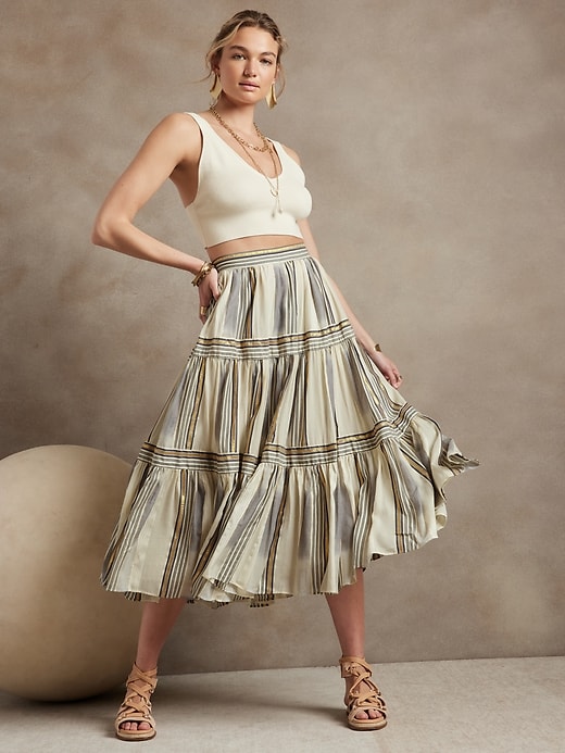 Image number 1 showing, Zephyr Midi Skirt