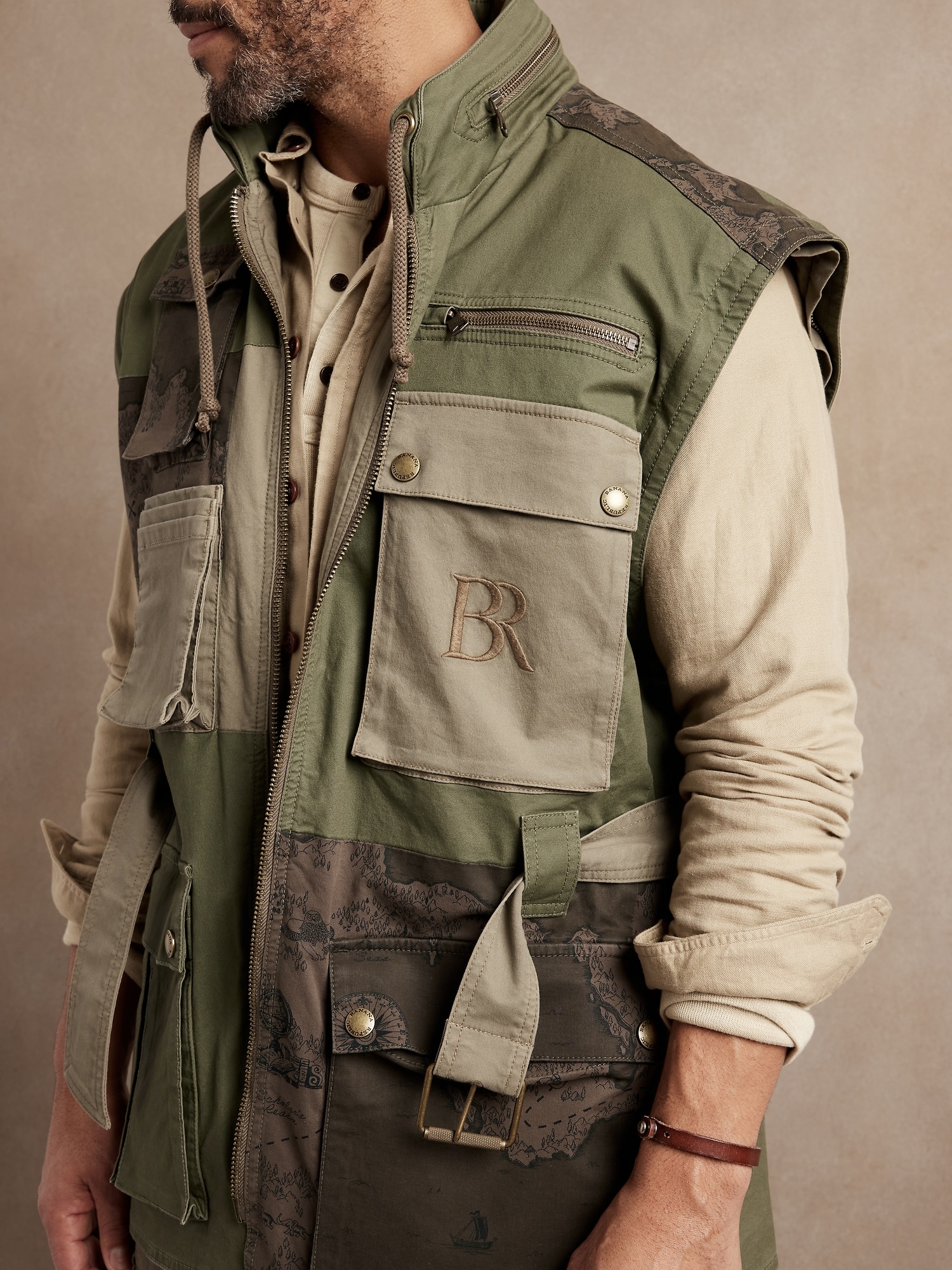 BR ARCHIVE Patchwork Convertible Jacket