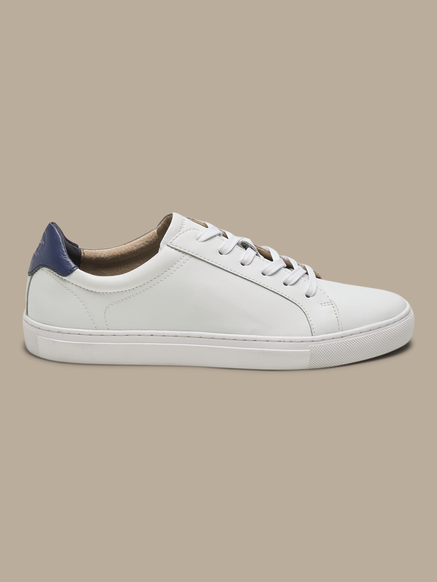 nicklas leather sneaker white