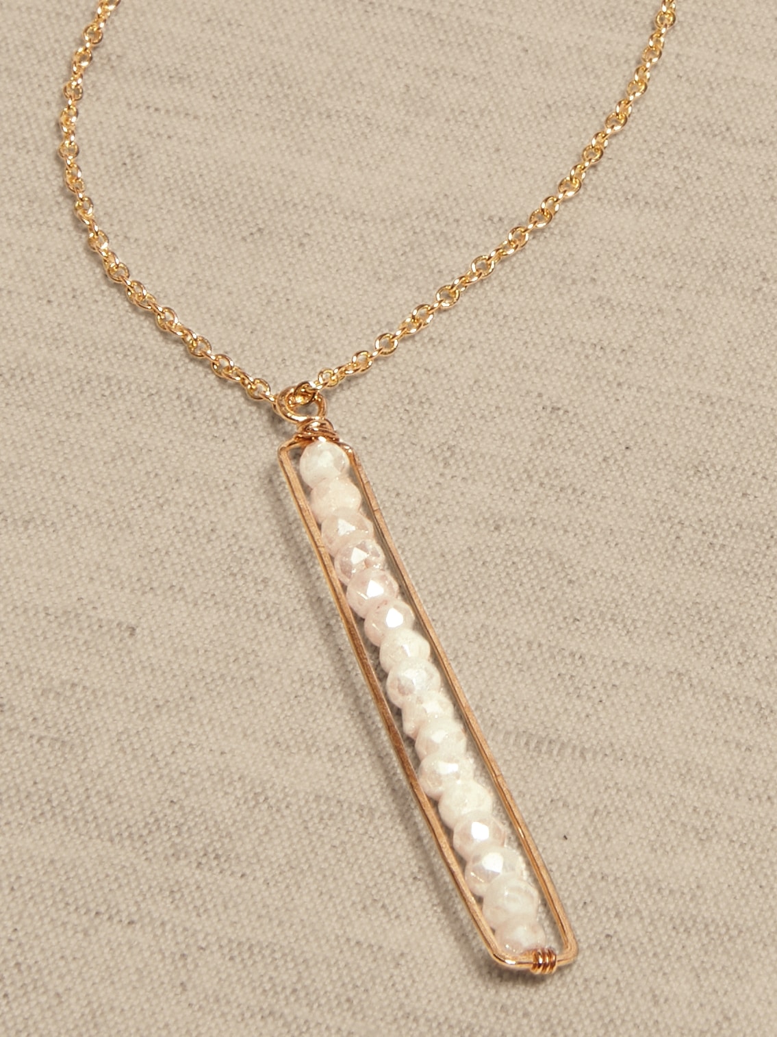 Banana Republic Delicate Peapod Pendant Necklace &#124 Aureus + Argent multi. 1