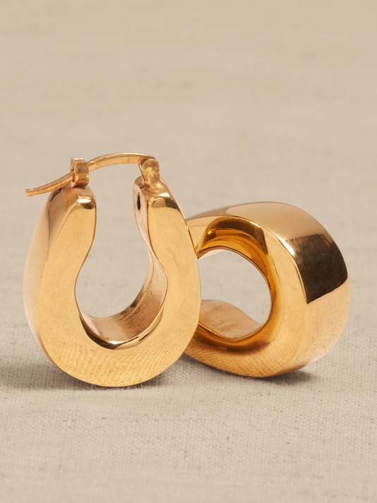 Ravena Horseshoe Hoop Earrings | Aureus + Argent