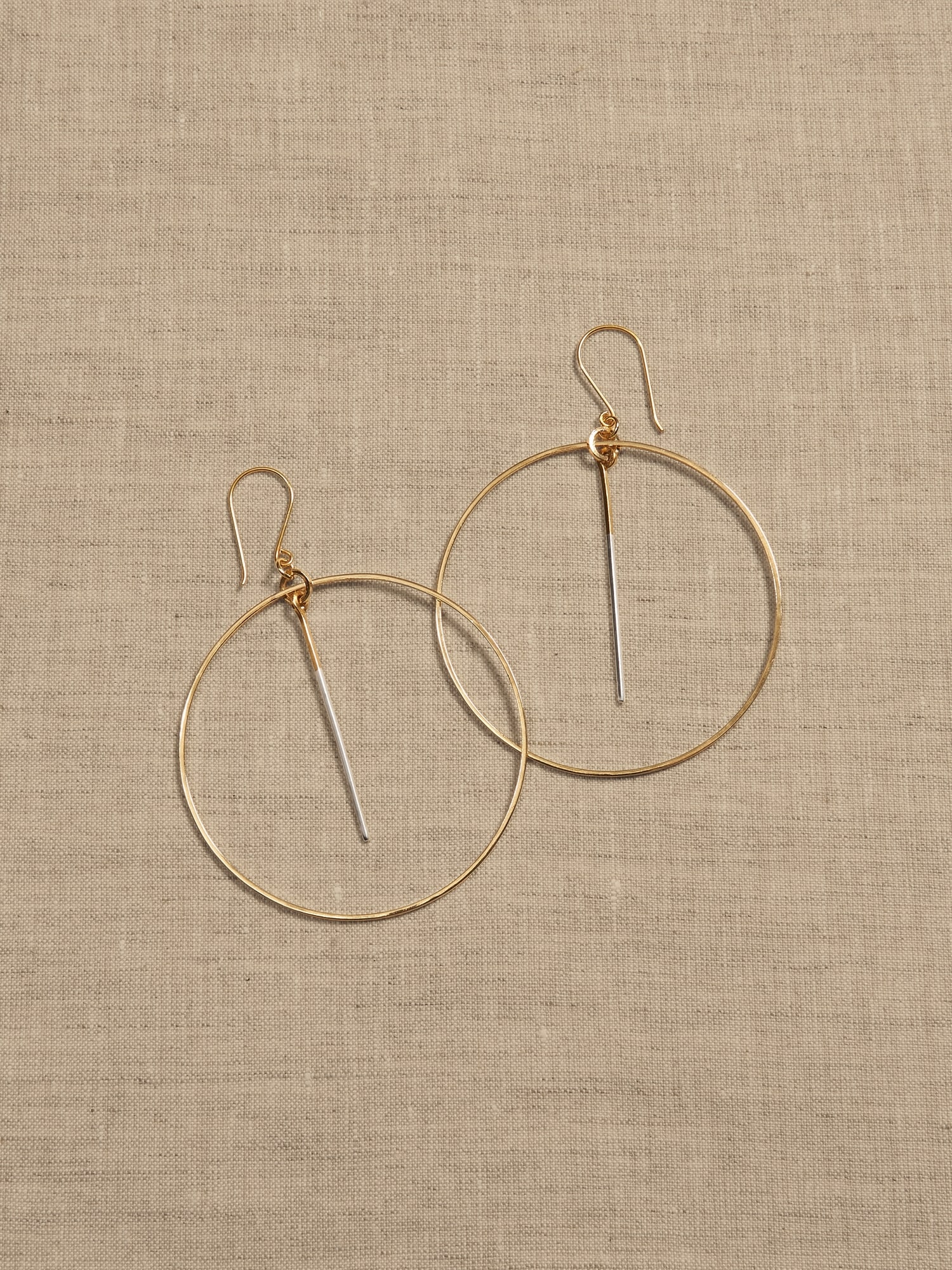 Lina Dangling Hoop Earrings &#124 Aureus + Argent