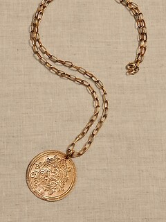 Kalani Medallion Pendant Necklace | Aureus + Argent