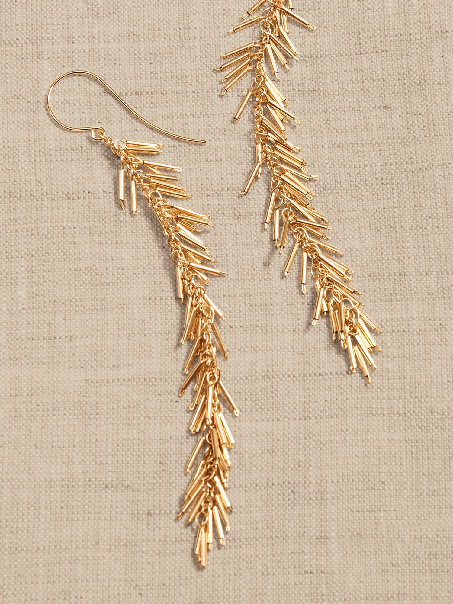 Liquid Gold Fringe Earrings &#124 Aureus + Argent