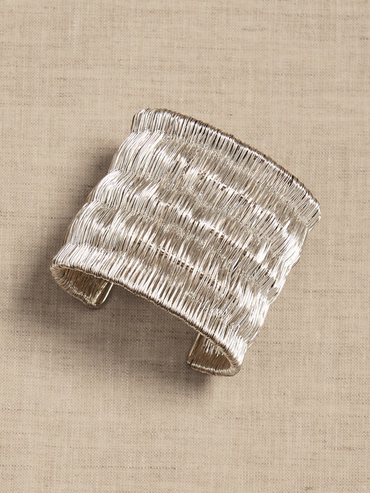 Maya Woven Cuff Bracelet | Aureus + Argent