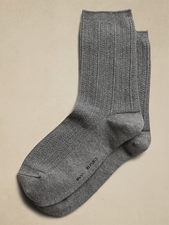 Textured Basic Trouser Sock