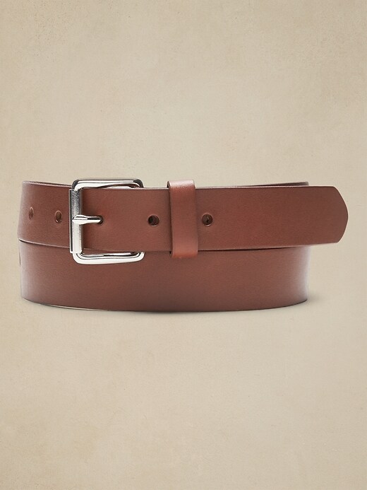 Leather trouser belt hotsell