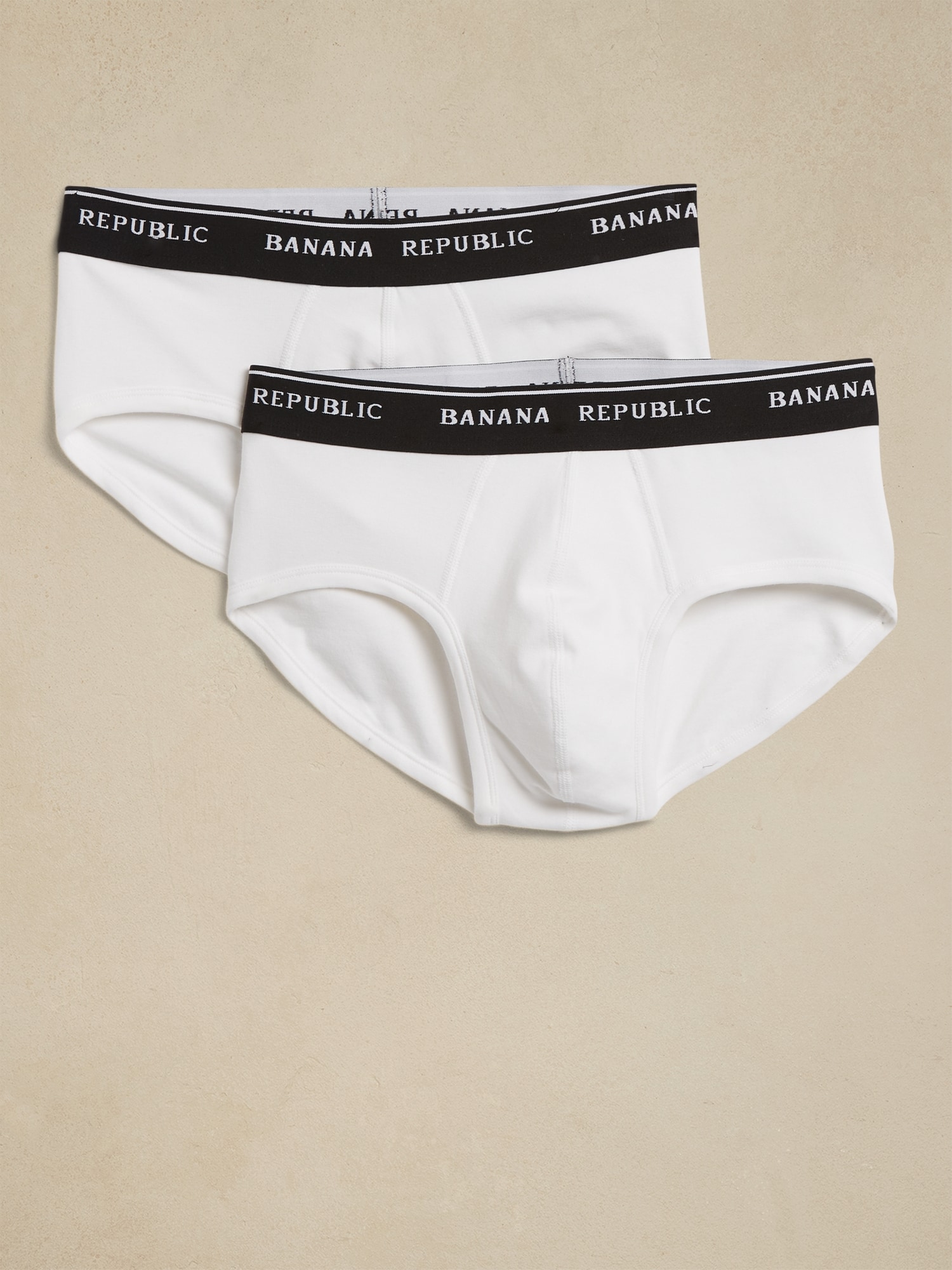 Banana Republic Stretch SUPIMA® Cotton Brief 2-Pack white. 1