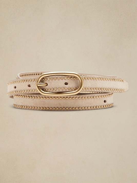 Daze Studded Suede Belt