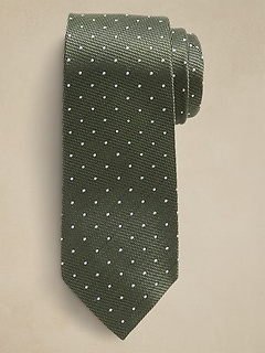 Micro Dot Silk Tie