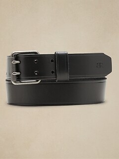 Double-Prong Leather Belt